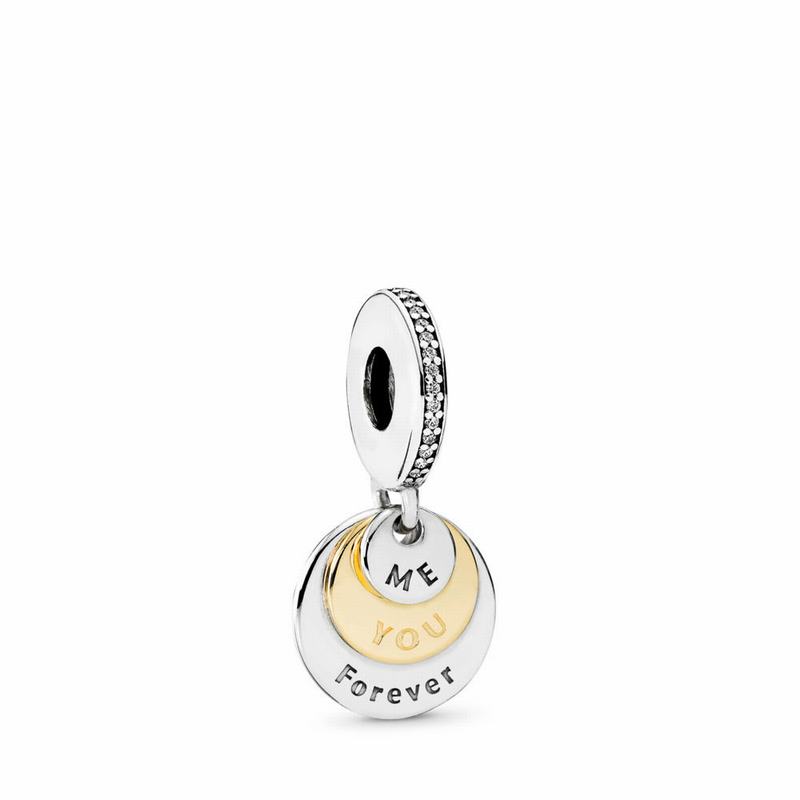 Pandora Australia You & Me Forever Dangle Charm - Two Tone | GEDSZB921